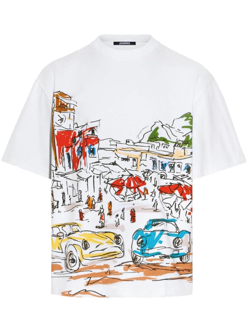 White Le T-shirt Largo Cotton T-shirt