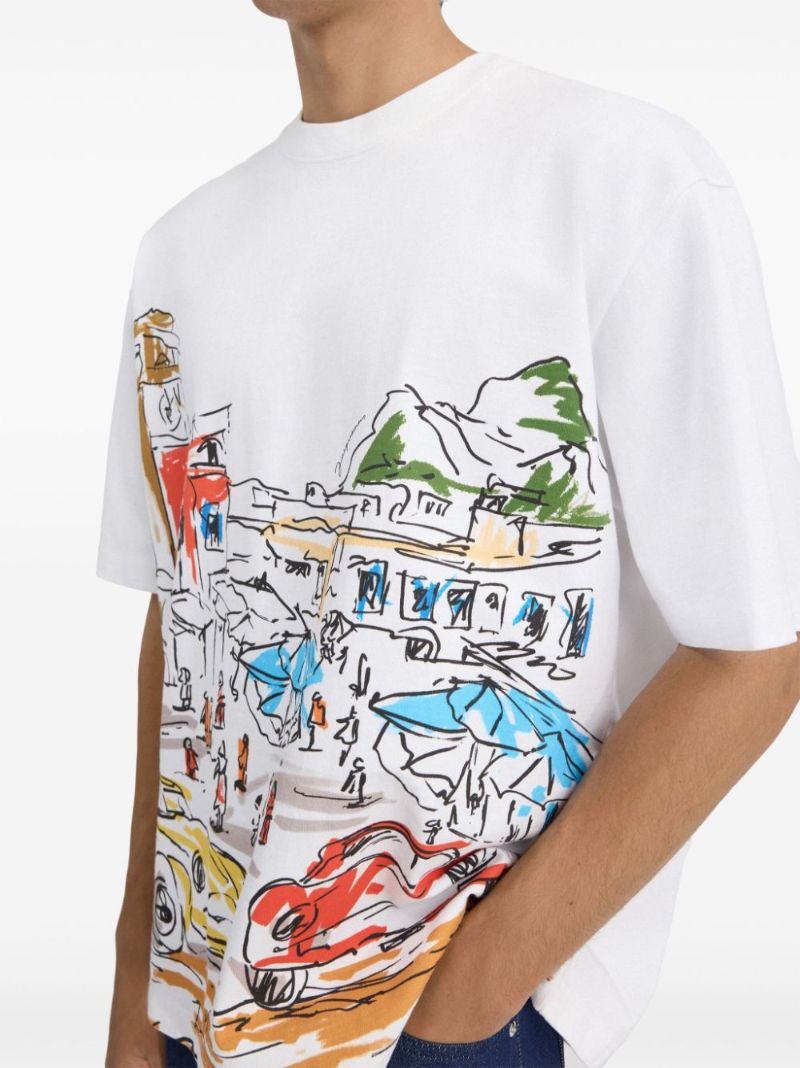 White Le T-shirt Largo Cotton T-shirt