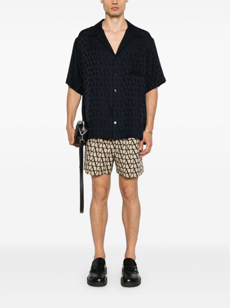 Black Toile Iconographe-print Silk Shirt