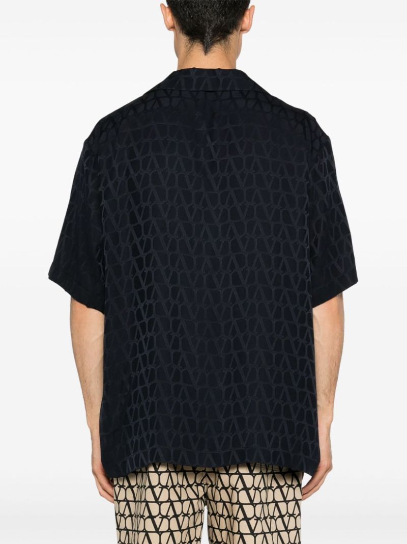 Black Toile Iconographe-print Silk Shirt