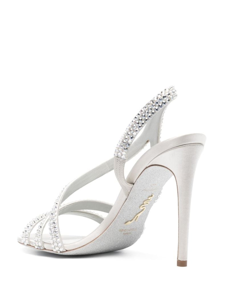 Silver Lisa 105mm Sandals