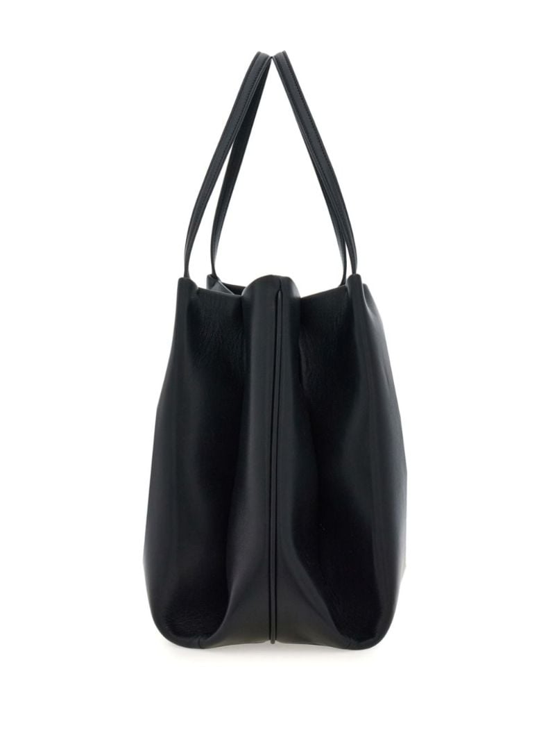 Medium Gancini Leather Tote Bag