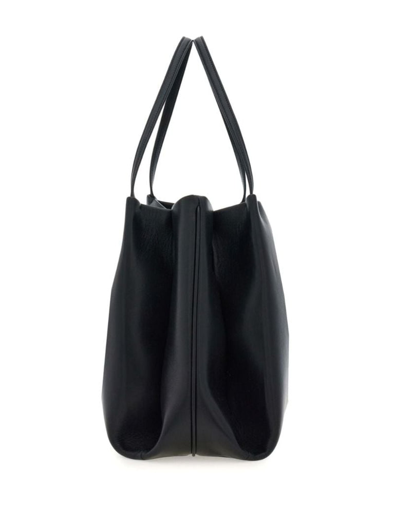Medium Gancini Leather Tote Bag