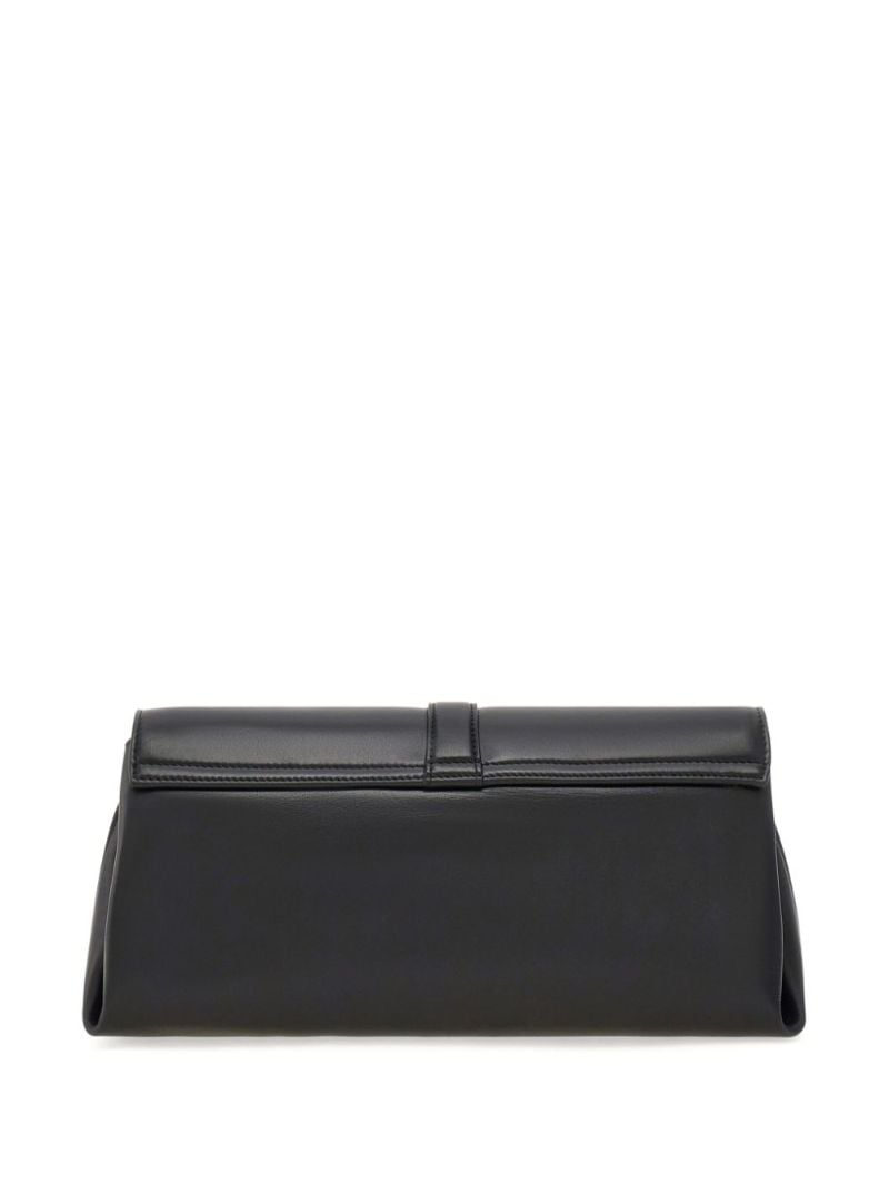 Medium Gancini Leather Shoulder Bag