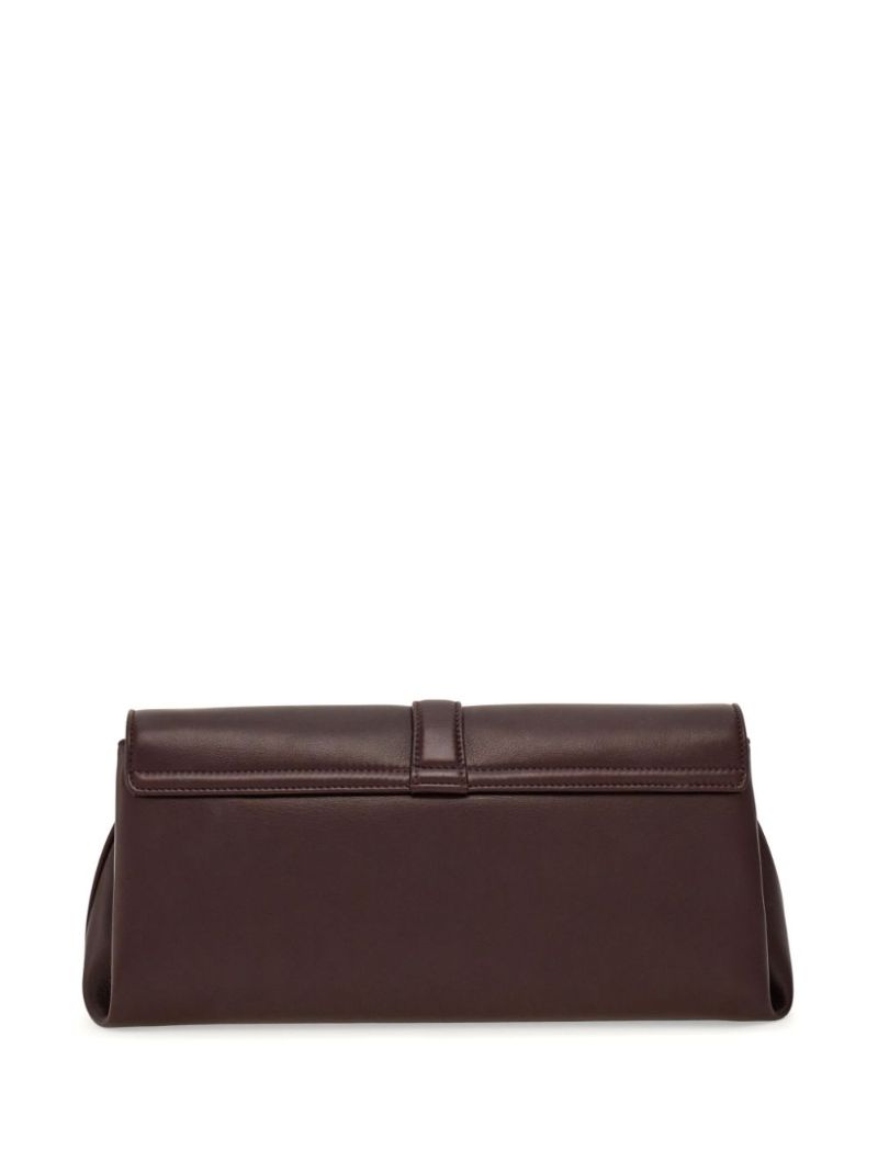 Medium Gancini Leather Shoulder Bag