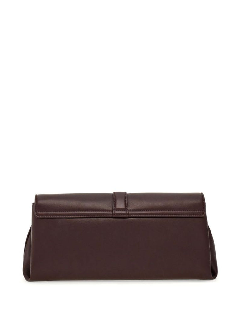 Medium Gancini Leather Shoulder Bag