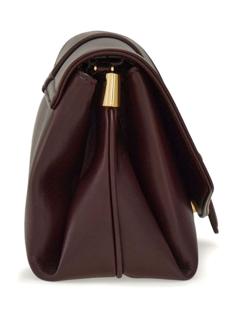 Medium Gancini Leather Shoulder Bag