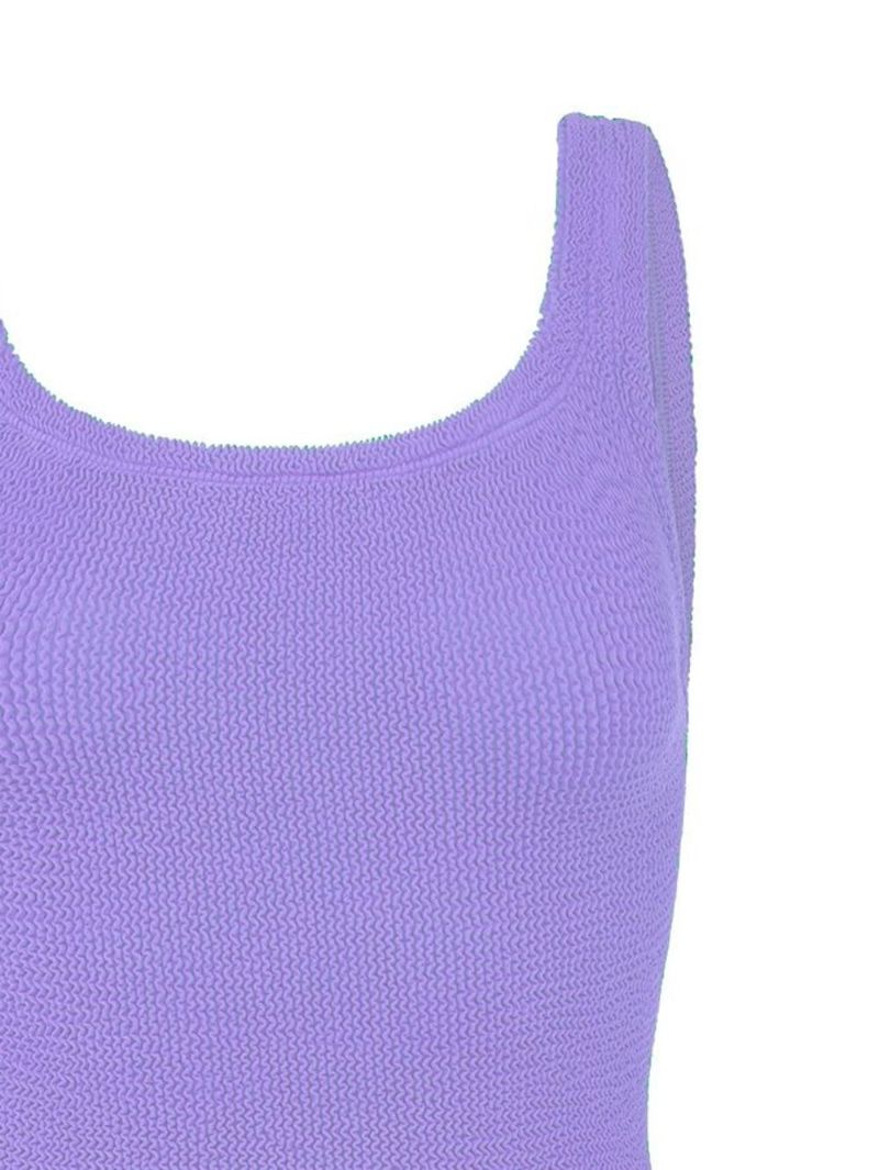 Purple Crinkle Swimsuit