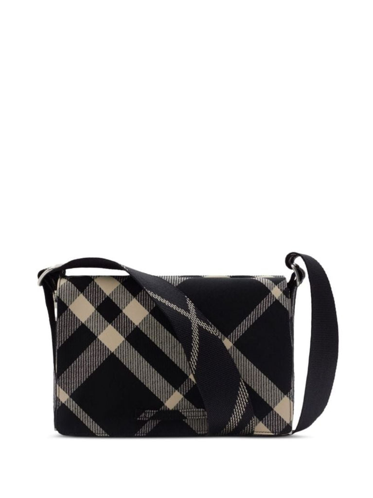 Check Trench Messenger Bag