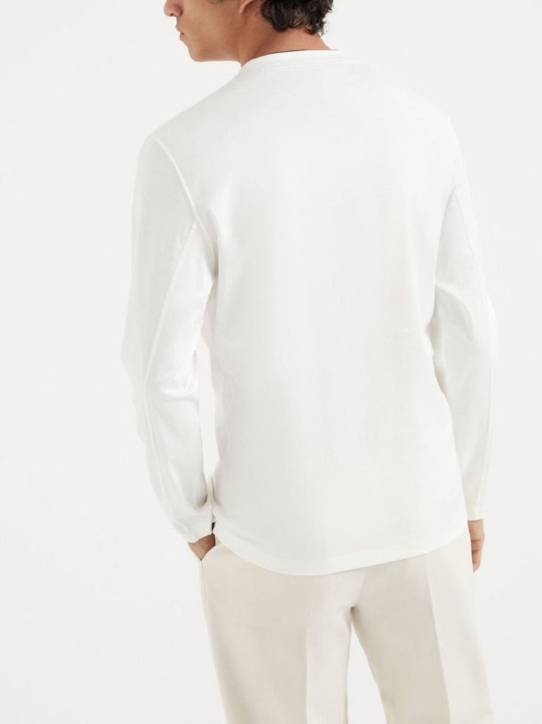 Logo-embroidered T-shirt