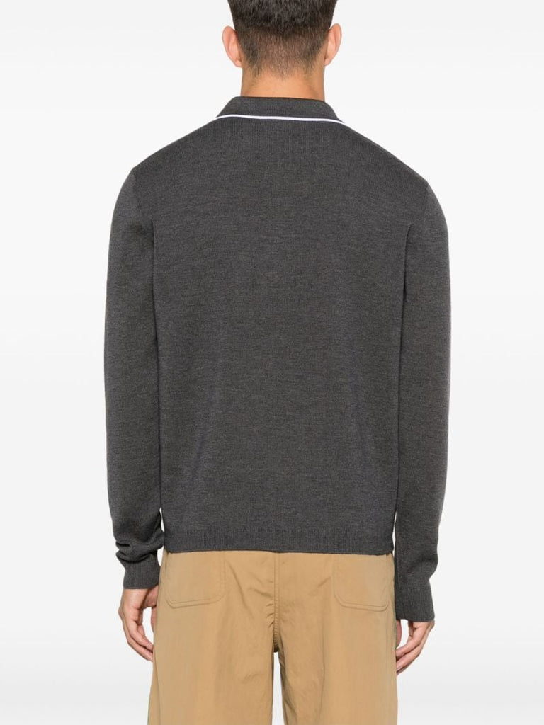 Knit Wool Polo Shirt
