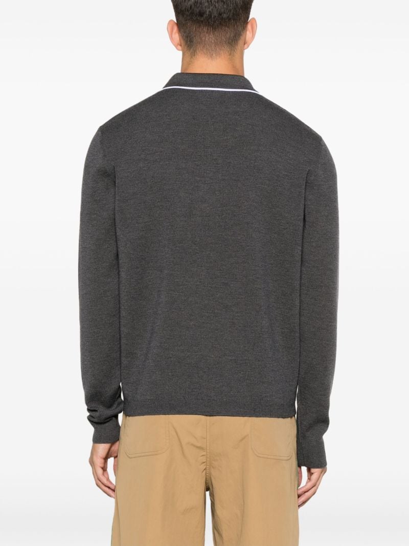 Knit Wool Polo Shirt
