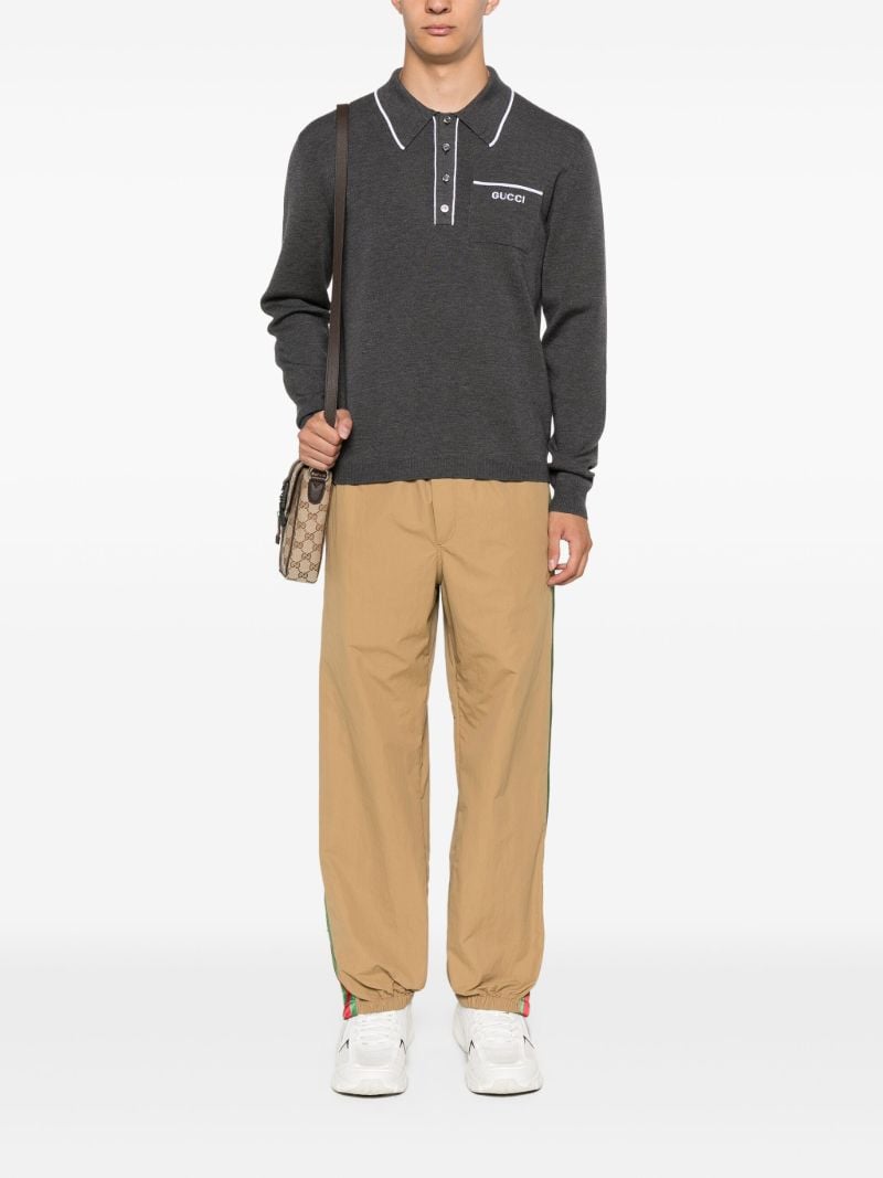 Knit Wool Polo Shirt
