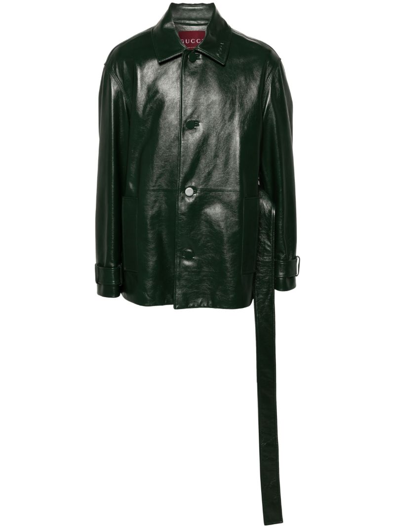 Leather Trench Coat