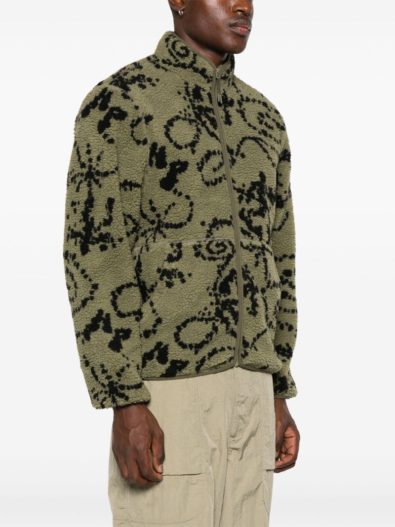 Abstract Print Lightweight Jacket
