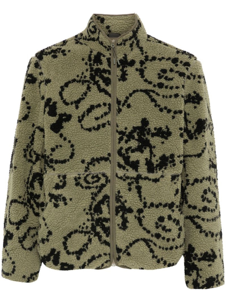 Abstract Print Lightweight Jacket