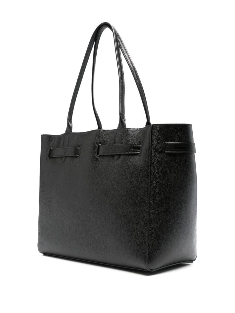 Black Audrey Medium Leather Tote Bag