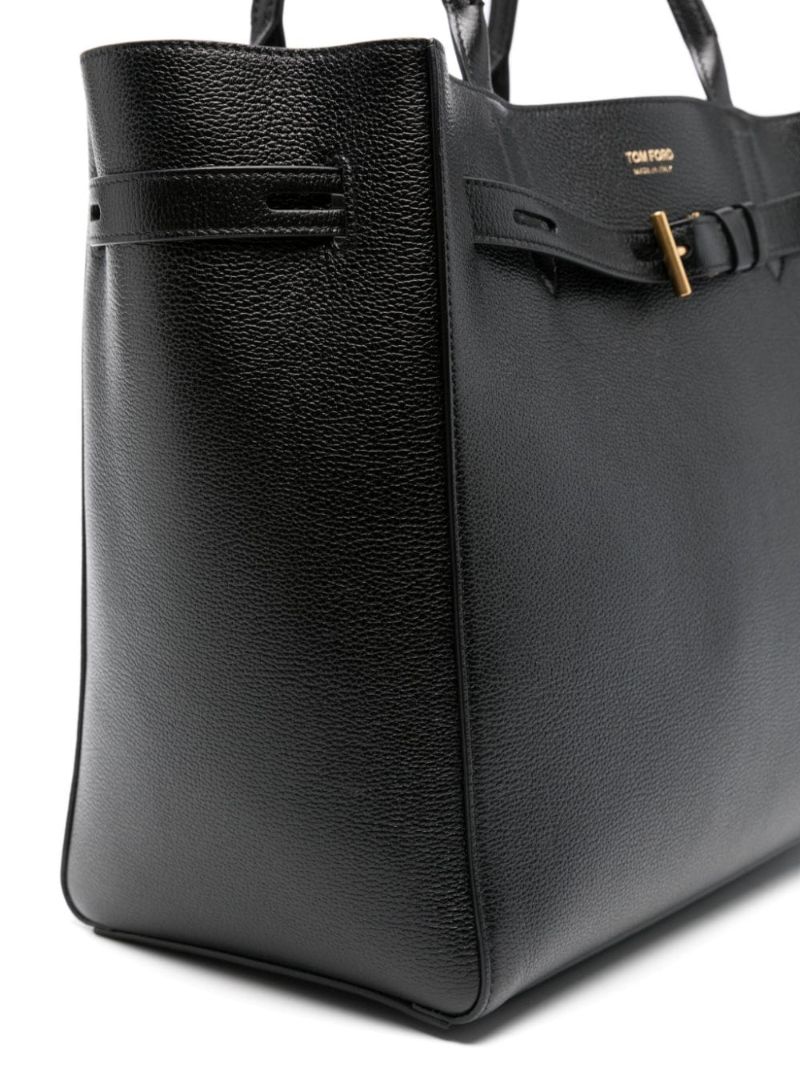 Black Audrey Medium Leather Tote Bag