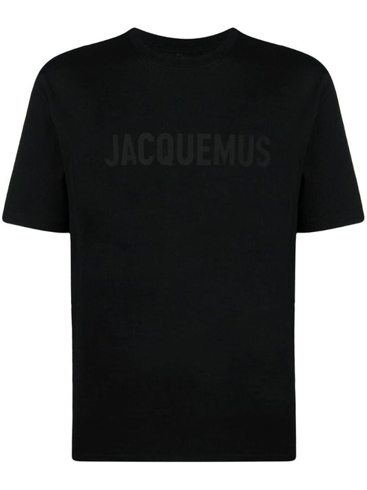 Black Le T-shirt Typo Top