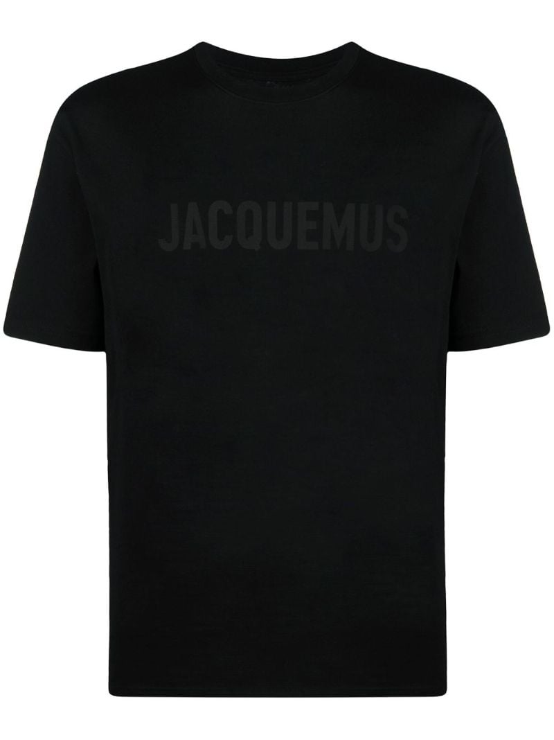 Black Le T-shirt Typo Top