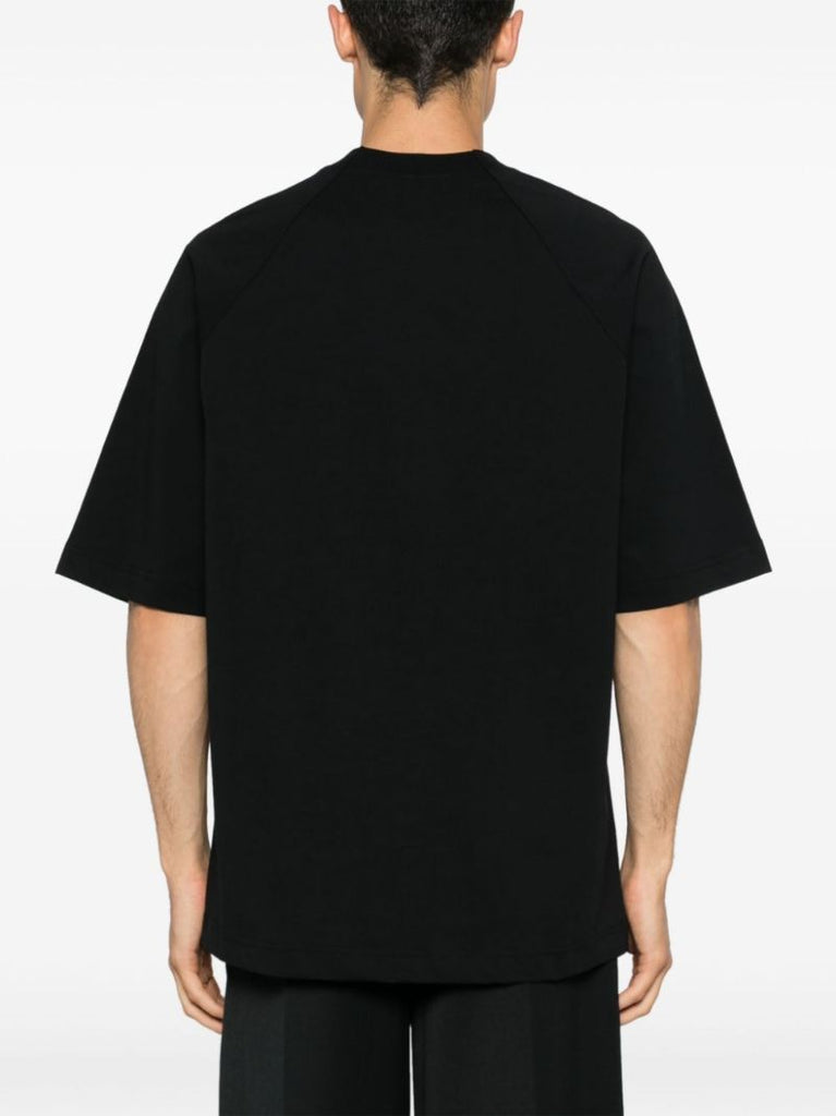 Black Le T-shirt Typo Top