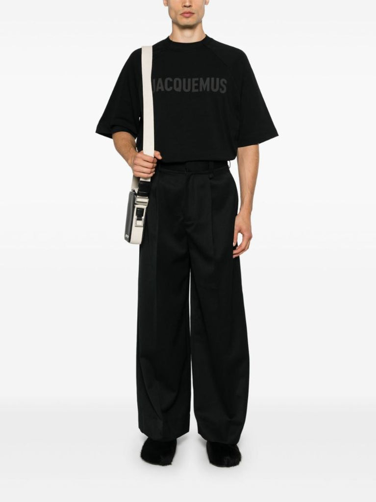 Black Le T-shirt Typo Top