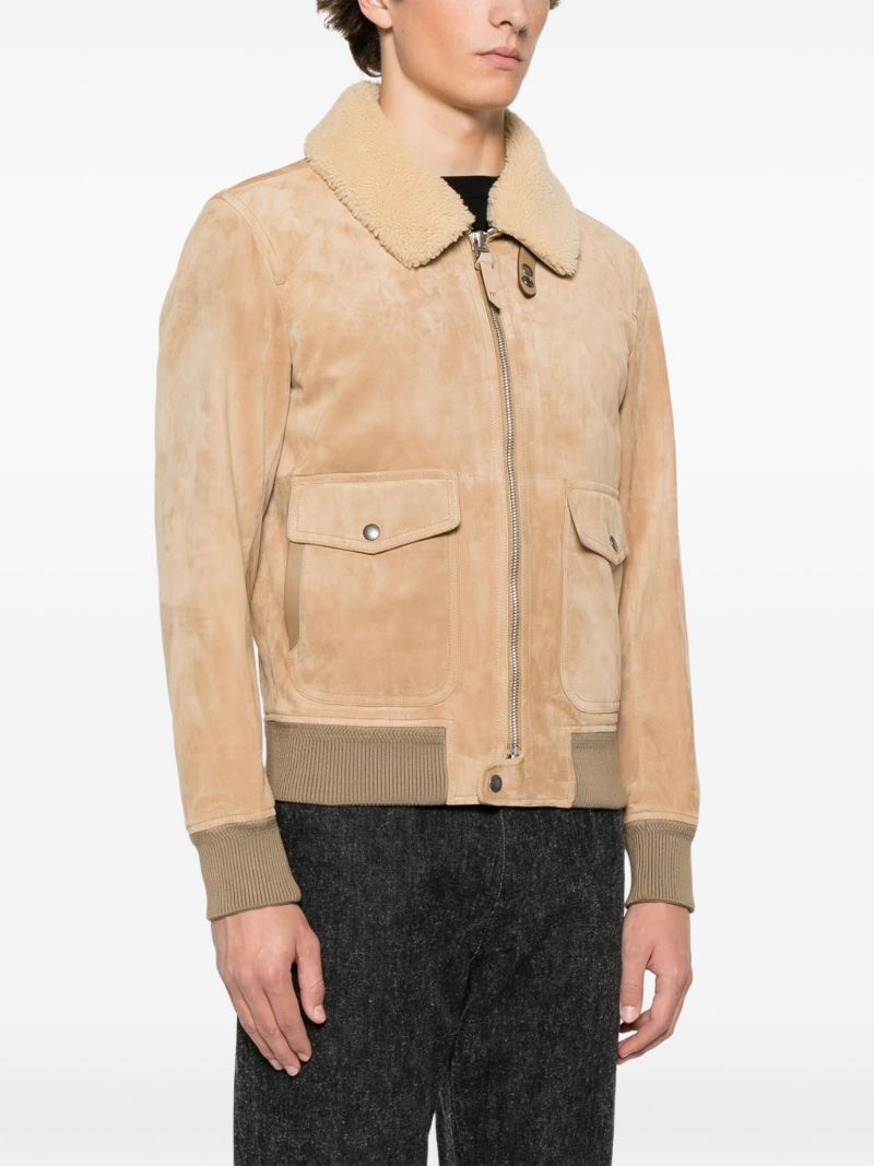 Suede Bomber Jacket