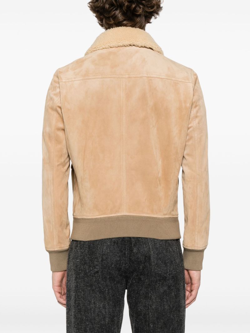 Suede Bomber Jacket