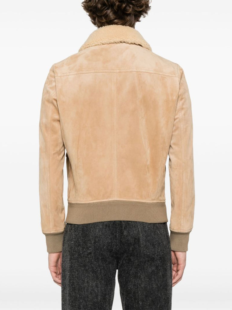 Suede Bomber Jacket