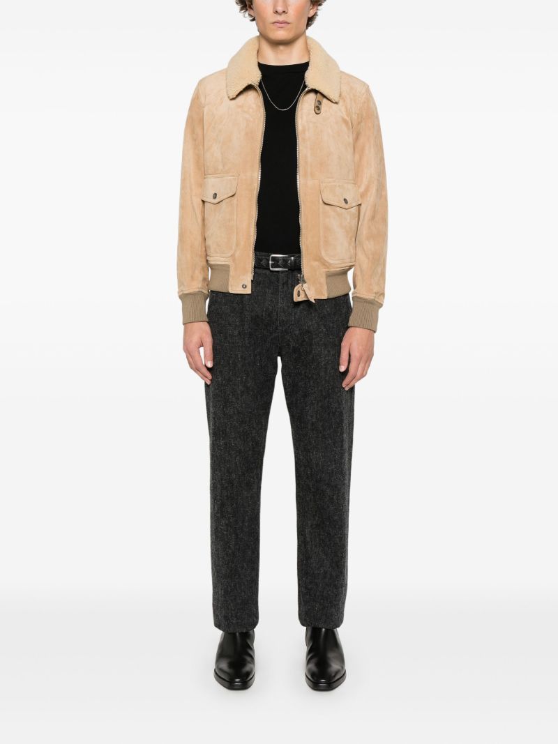Suede Bomber Jacket