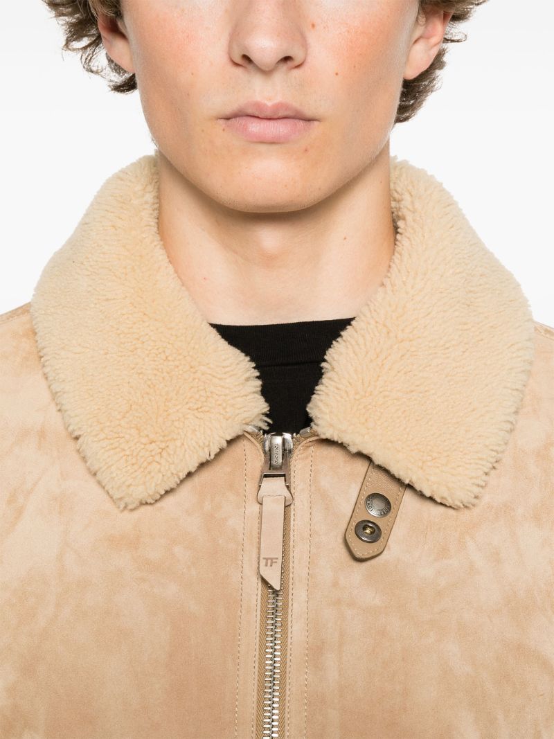 Suede Bomber Jacket