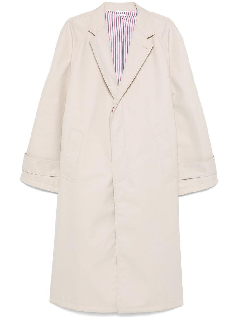 Neutrals Long Trench Coat