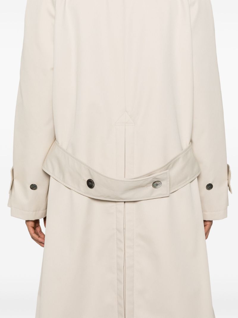 Neutrals Long Trench Coat