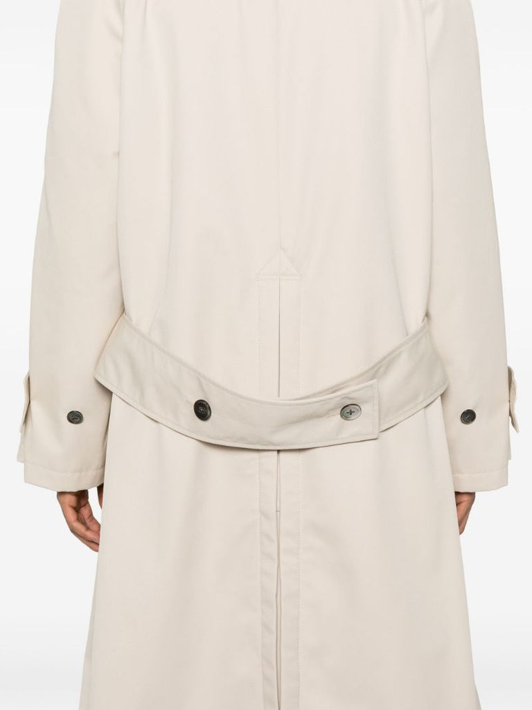 Neutrals Long Trench Coat