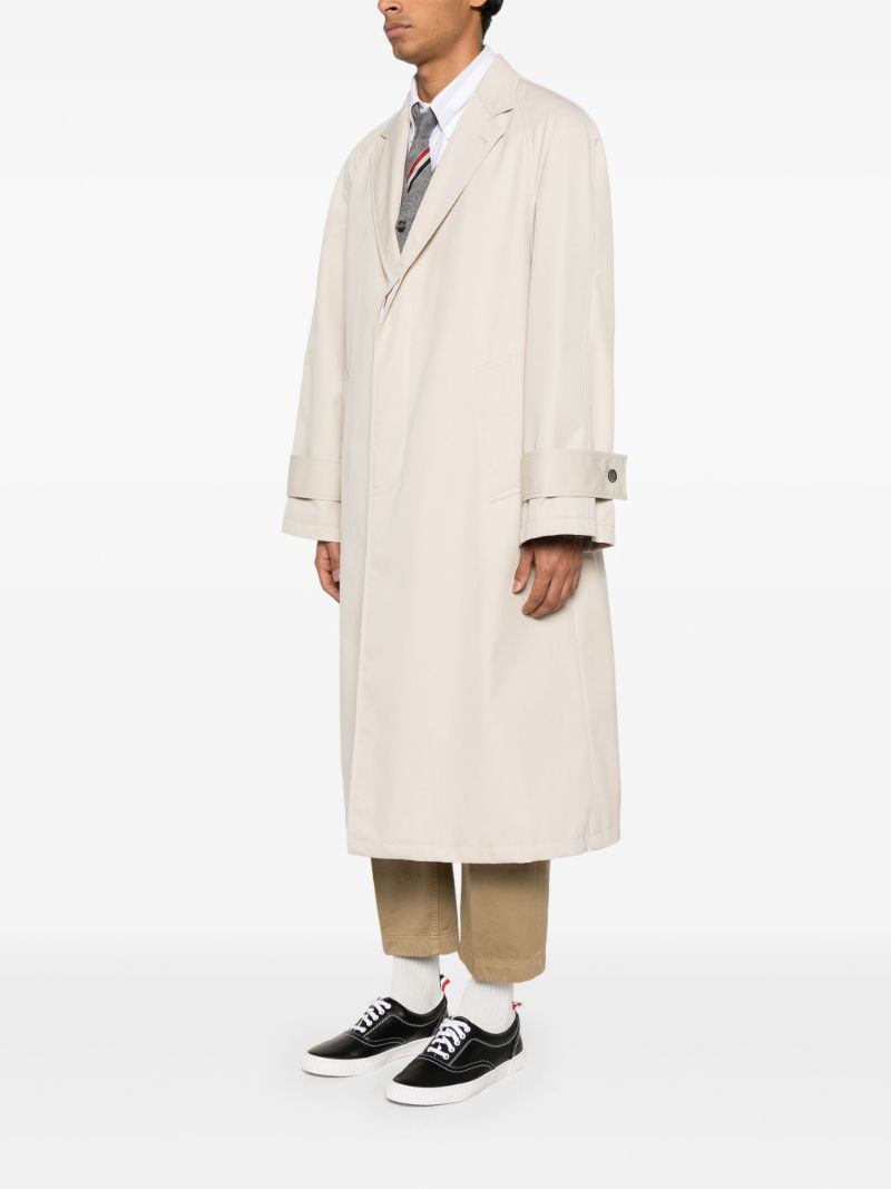Neutrals Long Trench Coat