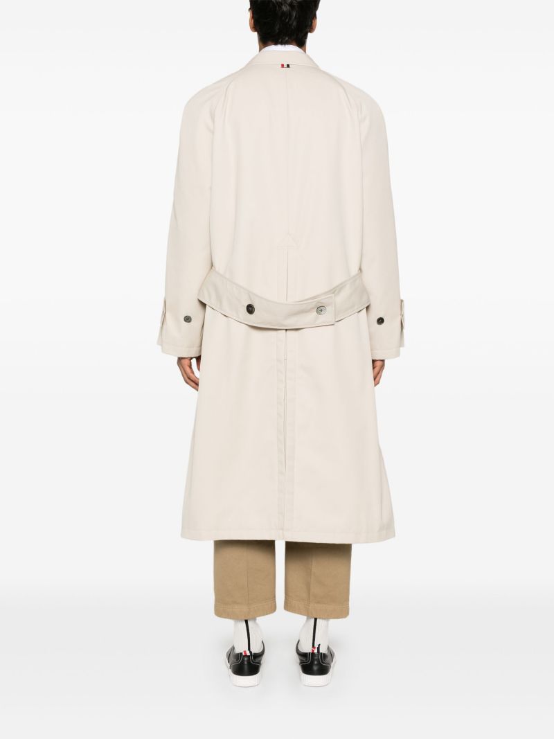 Neutrals Long Trench Coat