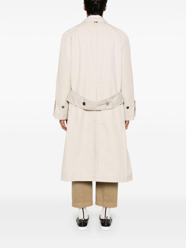 Neutrals Long Trench Coat