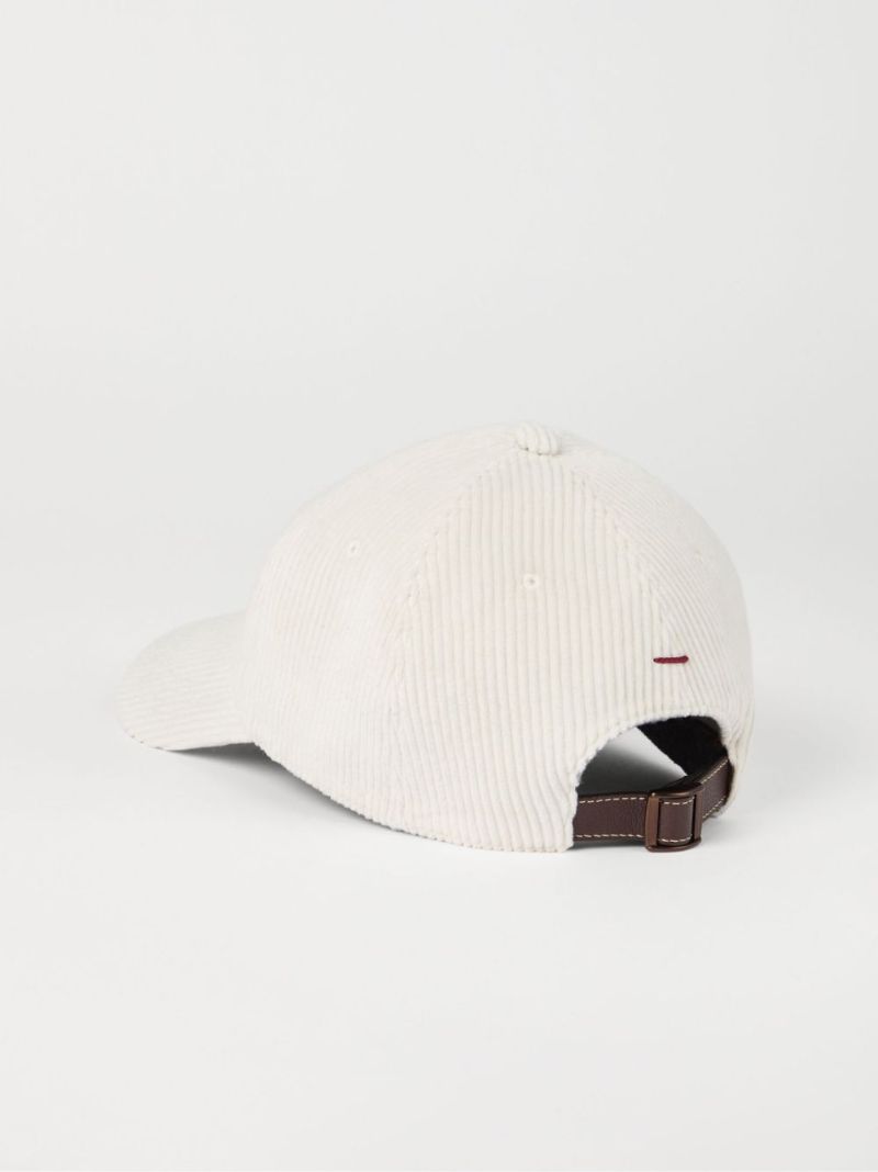 Logo-embroidered Corduroy Cap