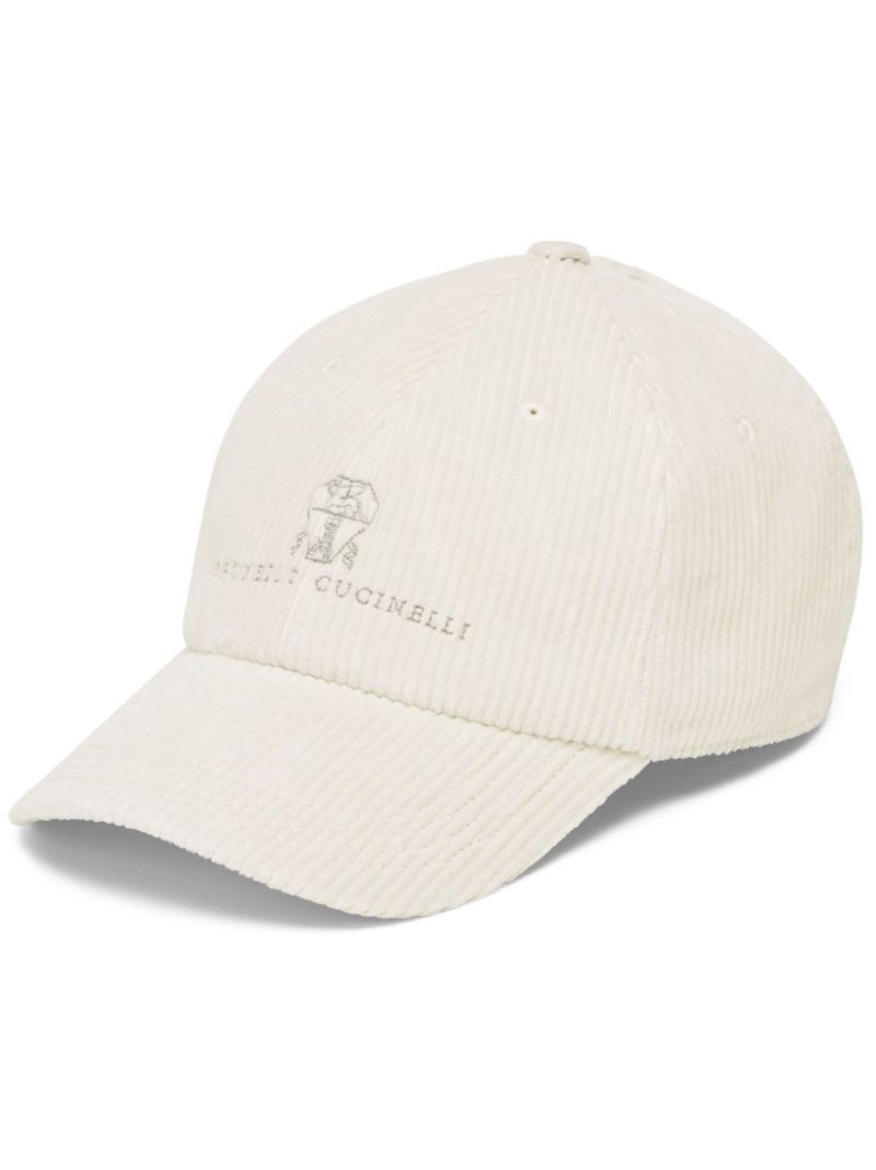 Logo-embroidered Corduroy Cap