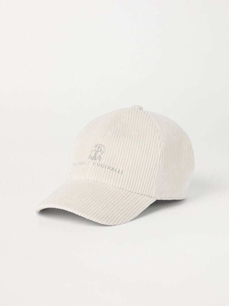 Logo-embroidered Corduroy Cap