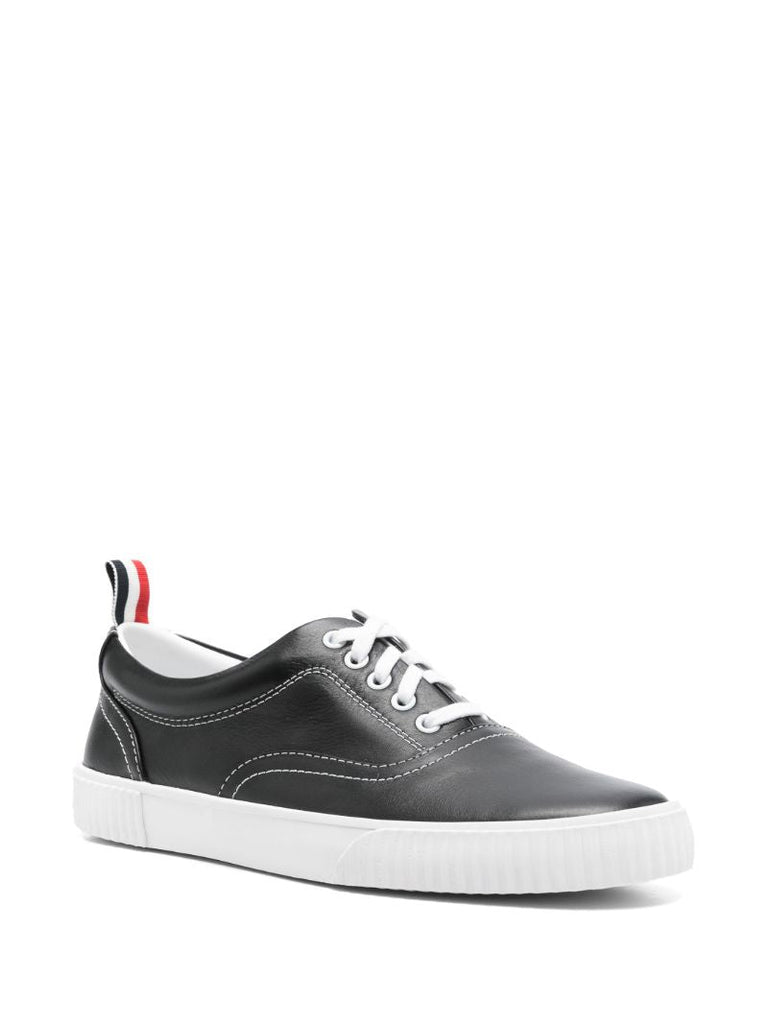 Black Leather Sneakers