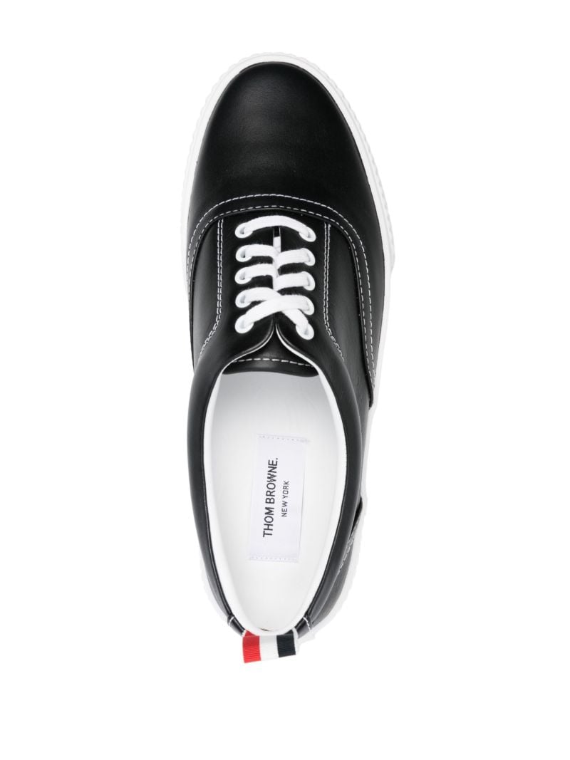 Black Leather Sneakers