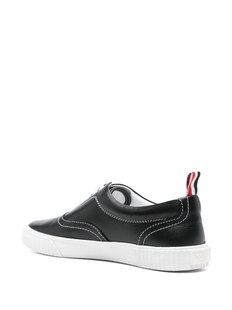 Black Leather Sneakers