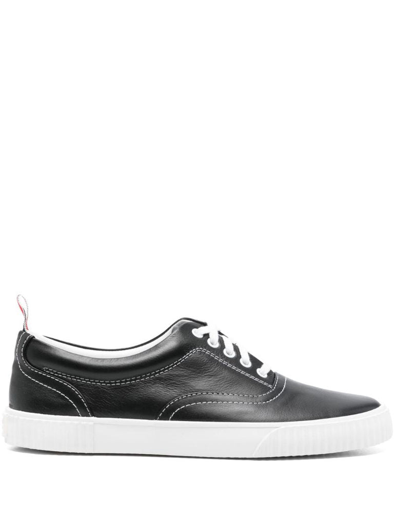 Black Leather Sneakers