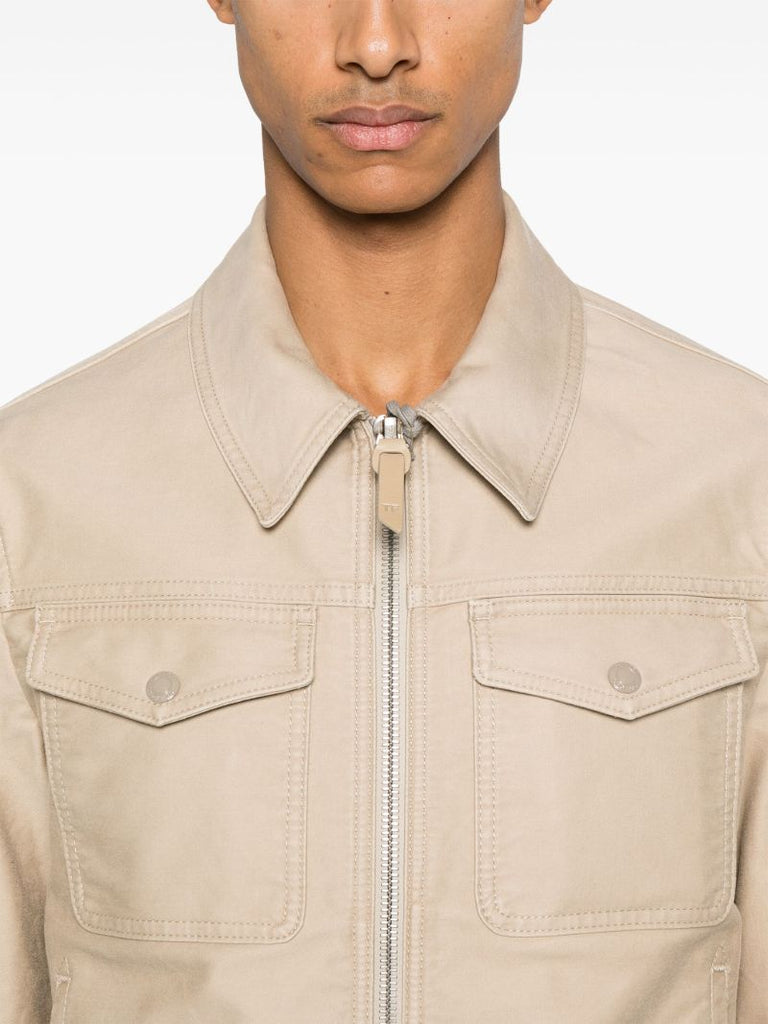 Gabardine-weave Jacket