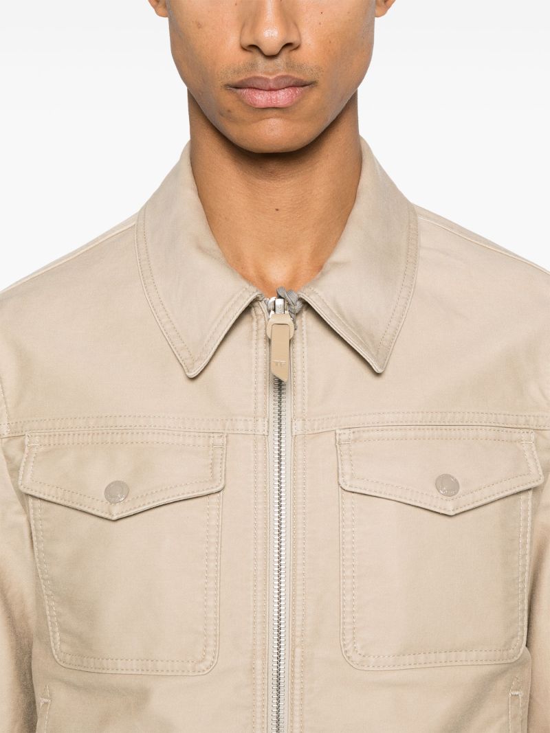 Gabardine-weave Jacket