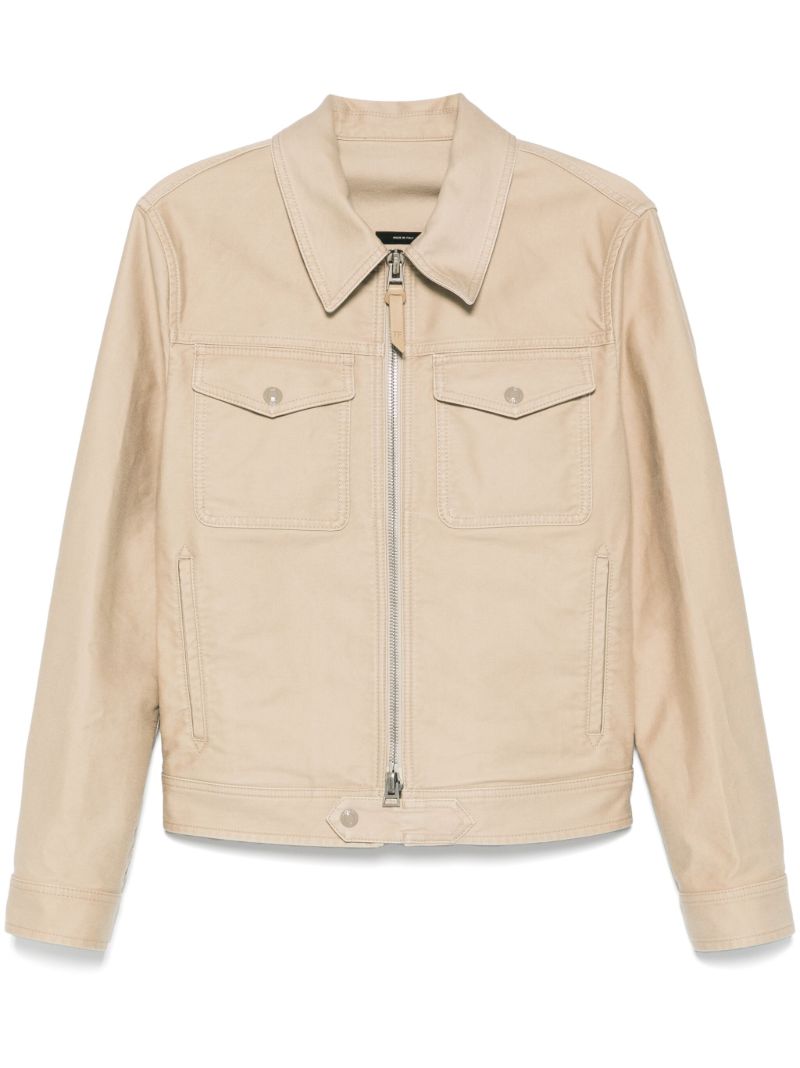 Gabardine-weave Jacket