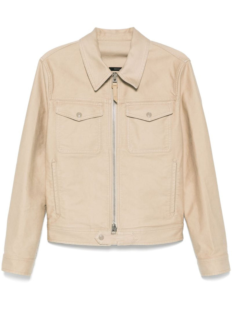 Gabardine-weave Jacket