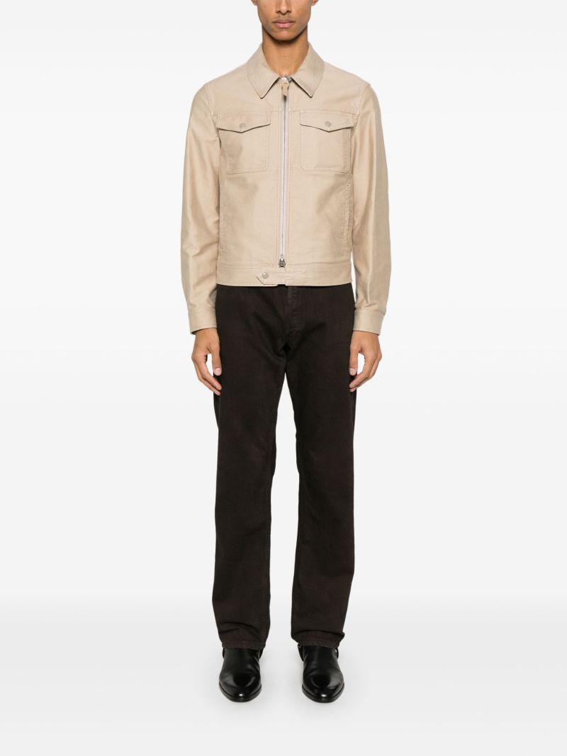 Gabardine-weave Jacket