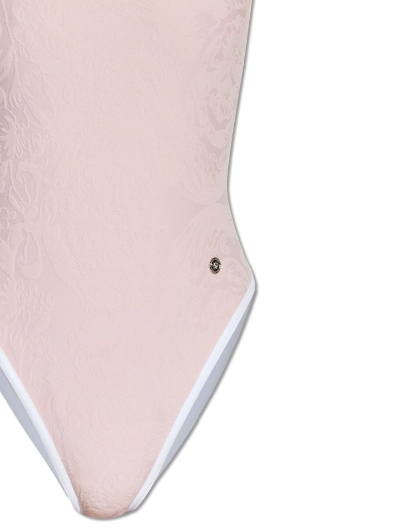 Pink Barocco Jacquard Swimsuit